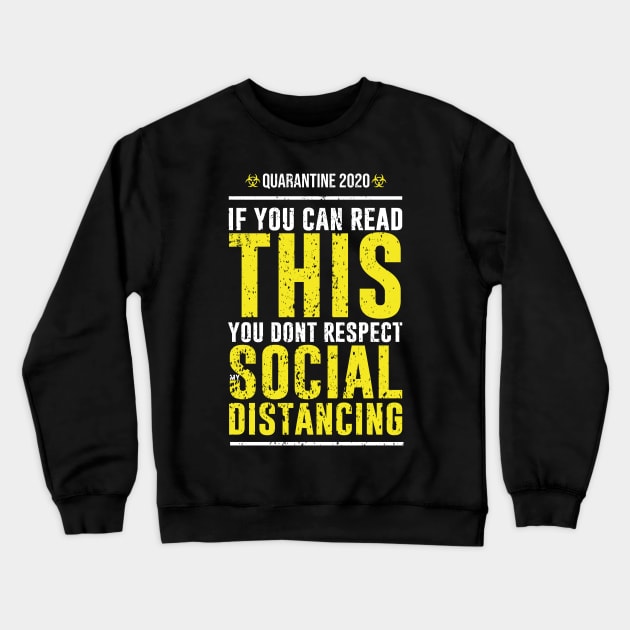 SOCIAL DISTANCING (GRUNGE STYLE) Crewneck Sweatshirt by FunGangStore